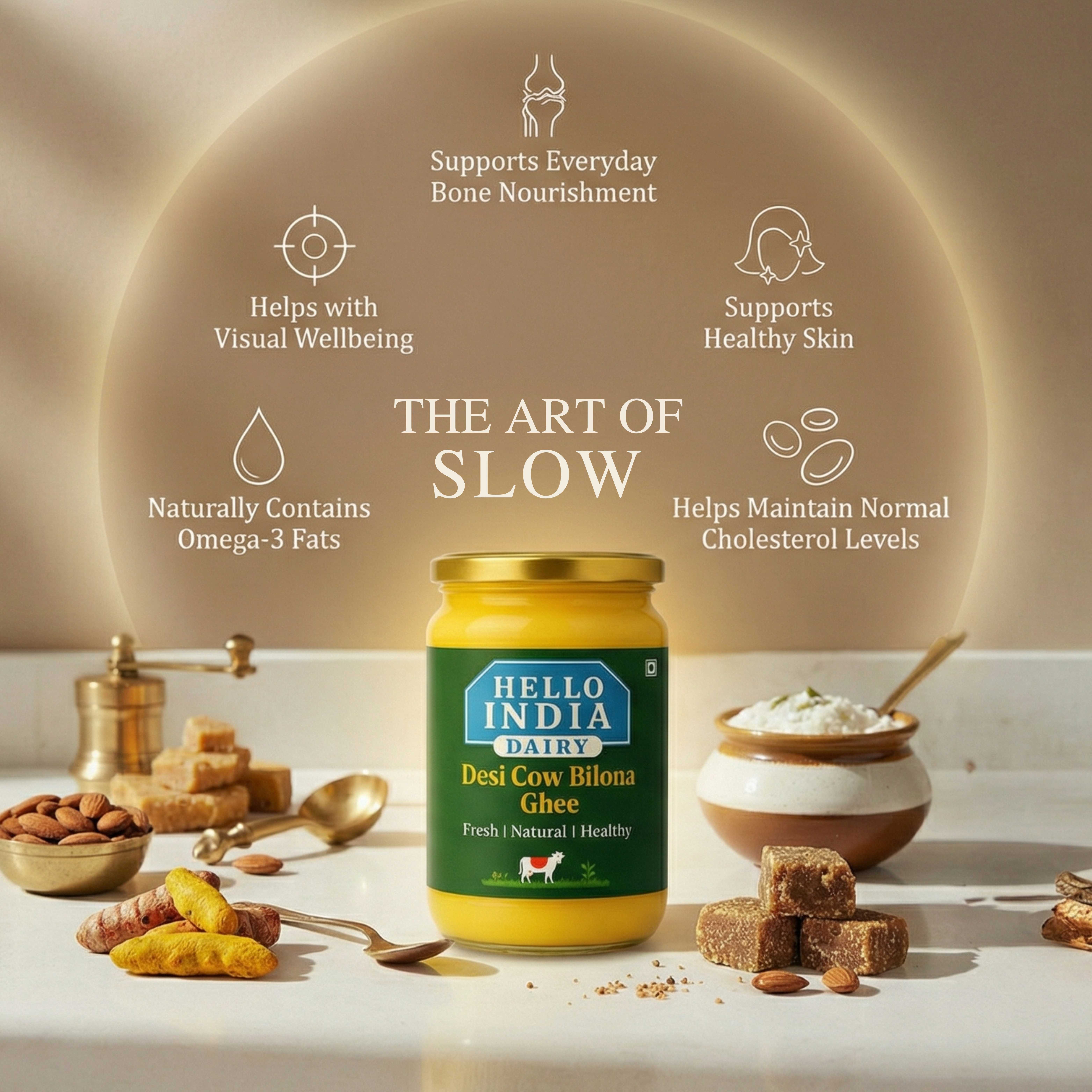Health benefits of A2 Desi Cow Bilona Ghee